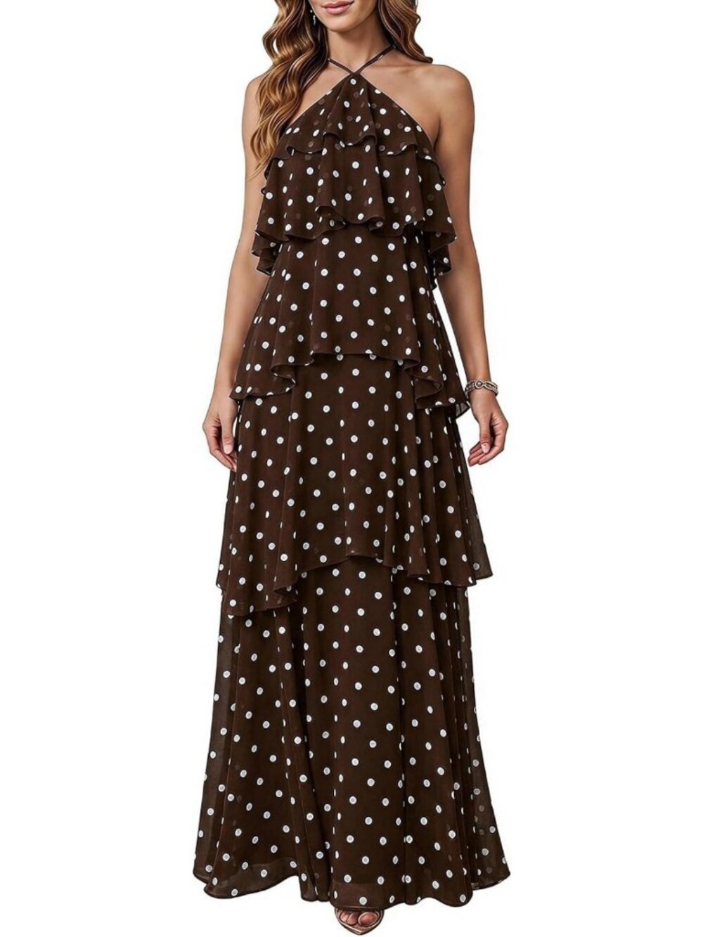 Elegant Wedding Guest Maxi Dress - Flowy, Sleeveless, Perfect for Special